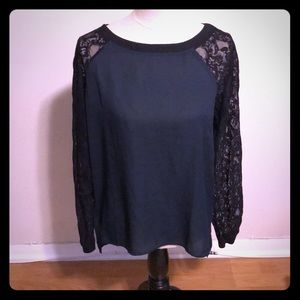 Loft Lace Sleeve Blouse
